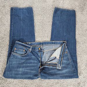 LEVI'S‎ 559 Men's Relaxed Straight 100% Cotton Denim Dark Blue Jeans Size 38x31